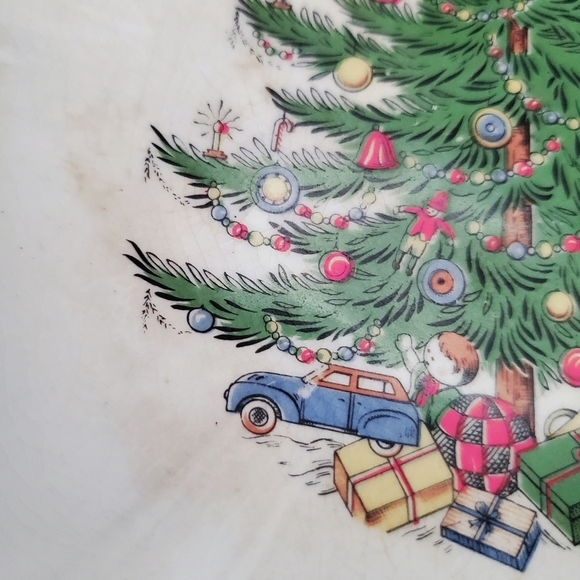 Vtg Christmas Candy / Nut Dish, English Barrington Ironstone China - Picture 5 of 9